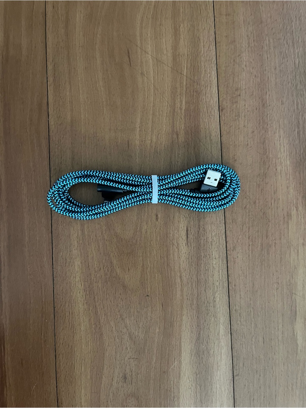 NEW 10ft Right Angle USB-A to USB-Lightning Cable - Turquoise